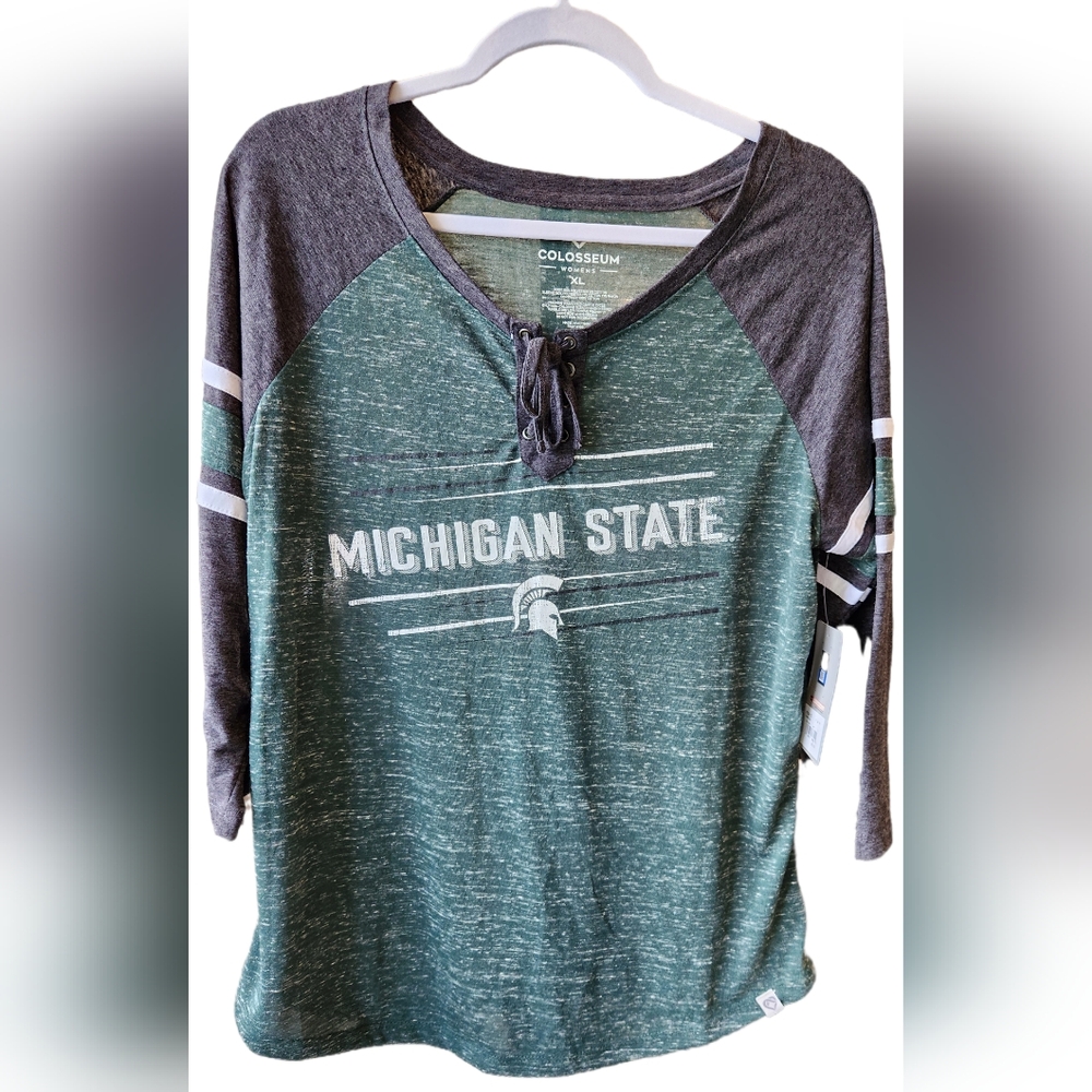 Colosseum sports wear Michigan State jersey tee